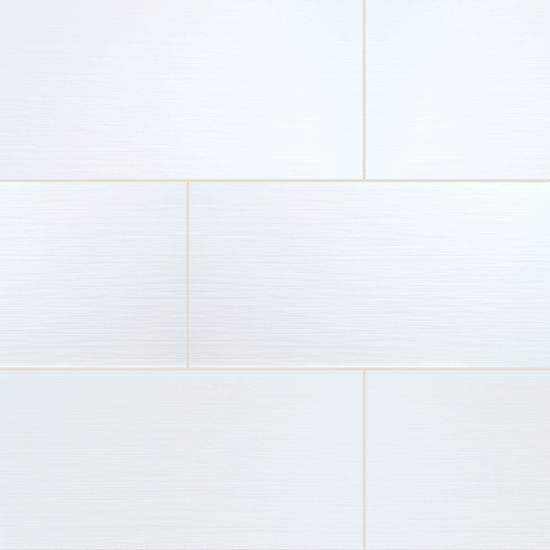 Wall Tiles Dymo Stripe White Glossy 12" x 24"