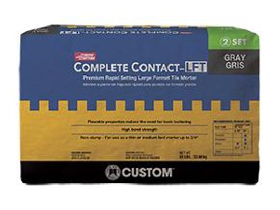 Large Format Tile Mortar Premium Rapid Setting Complete Contact-LFT Grey 50 lb