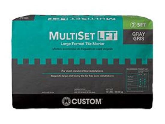 Large Format Tile Mortar MultiSet-LFT Gray 50 lb