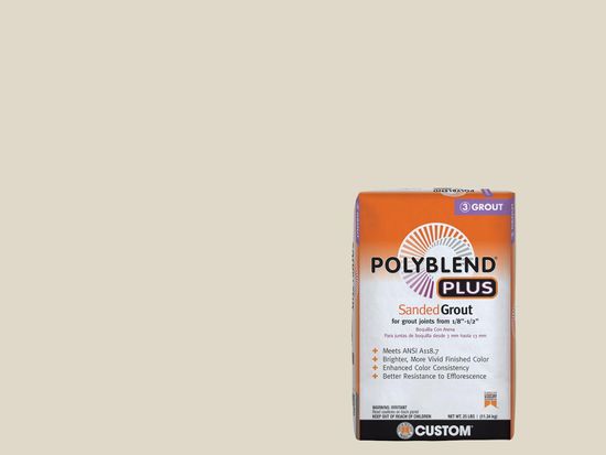 Polyblend Plus Sanded Grout - #333 Alabaster - Bag of 25 lb