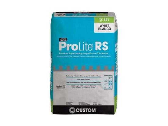 Large Format Tile Mortar Rapid Setting ProLite RS White 30 lb