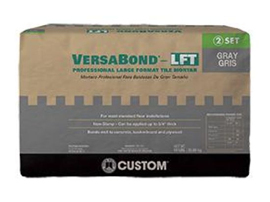 Large Format Tile Mortar VersaBond-LFT Professional Gray 50 lb