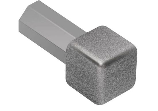 QUADEC In/Out Corner 90° - Aluminum Pewter 1/2" (12.5 mm) 