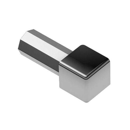 QUADEC In/Out Corner 90° - Aluminum Anodized Polished Chrome 1/4" (6 mm) 