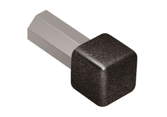 QUADEC In/Out Corner 90° - Aluminum Dark Anthracite 3/8" (10 mm) 