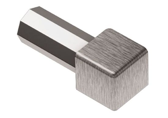 QUADEC In/Out Corner 90° - Brushed Stainless Steel (V2) 5/16" (8 mm) 