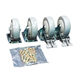 Replacement Wheel Kit F-Series 4" for Mega Hippo Mixer