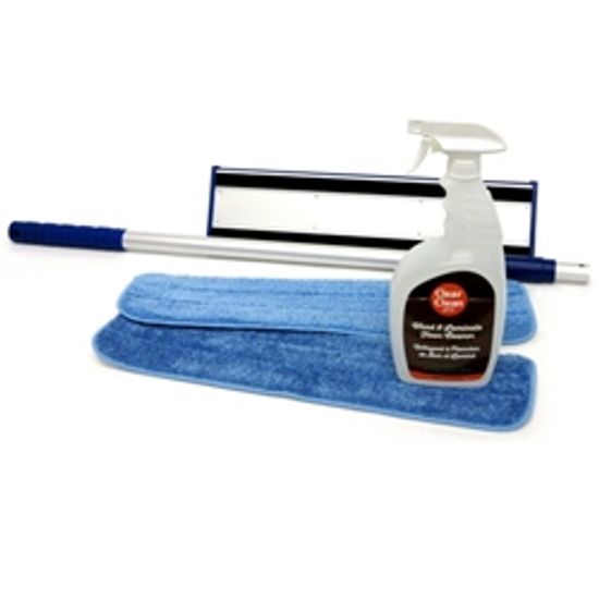 Complete Mop Kit with Cleaner bottle 946 ml and Pads of 16-1/2"