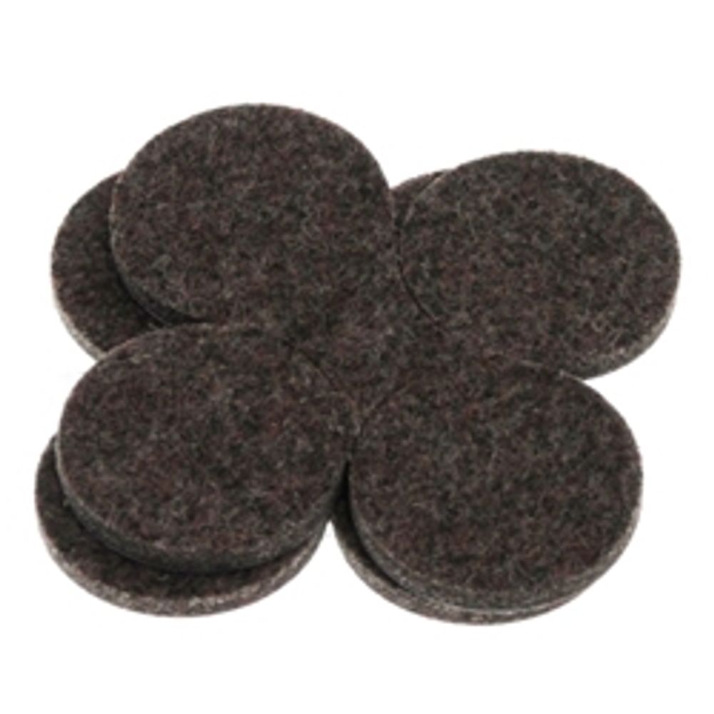 FlexiFelt Industrial Strenght Adhesive Dark Felt Pads 1 1/2" (Pack of