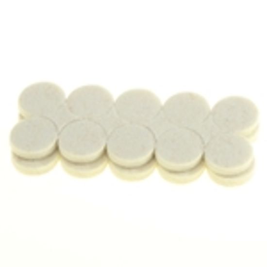 Industrial Strenght Adhesive White Felt Disc 3/4" (Pack of 20)