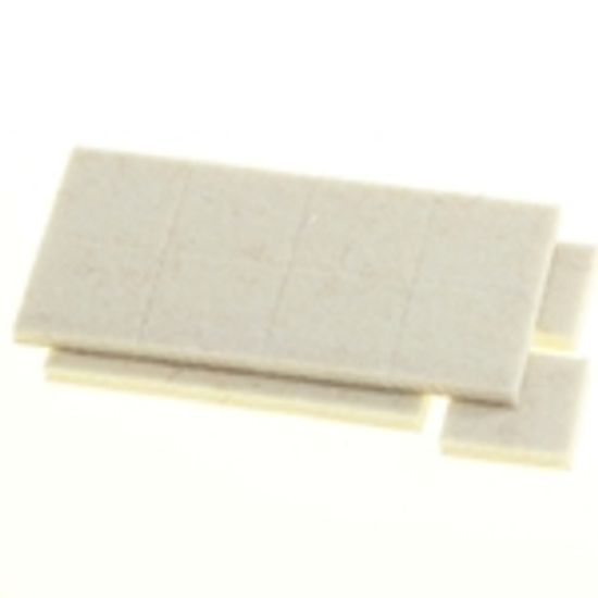 Industrial Strenght Adhesive White Felt Squares 15/16" (Pack of 16)