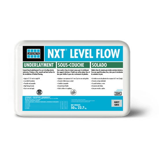 NXT Level Flow Self-Leveling Cement-Based Underlayment Grey 50 lb