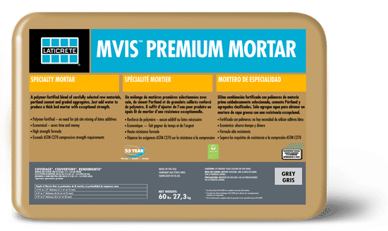 MVIS Premium Mortar Bed Grey 60 lb
