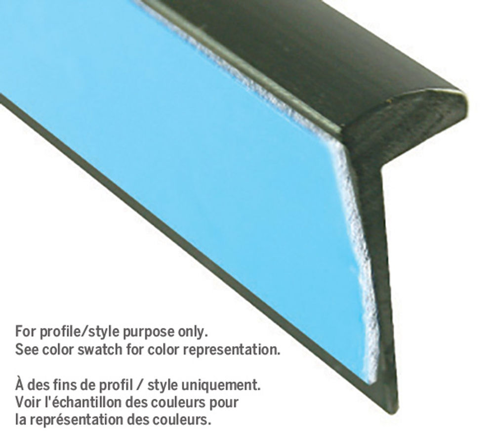 MD PRO Vinyl Wall Cap, Peel & Stick Back Brown 047 1/4" x 12