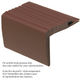 Nez de marche en vinyle - Bois de Santal #095 - 2 1/8" x 2" x 12'