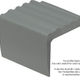 Vinyl Commercial Stair Nosing - Charcoal #020 - 2" x 2" x 12' 