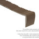 Marche d'escalier en vinyle à usage intensif Étain #038 12-1/4" x 12'