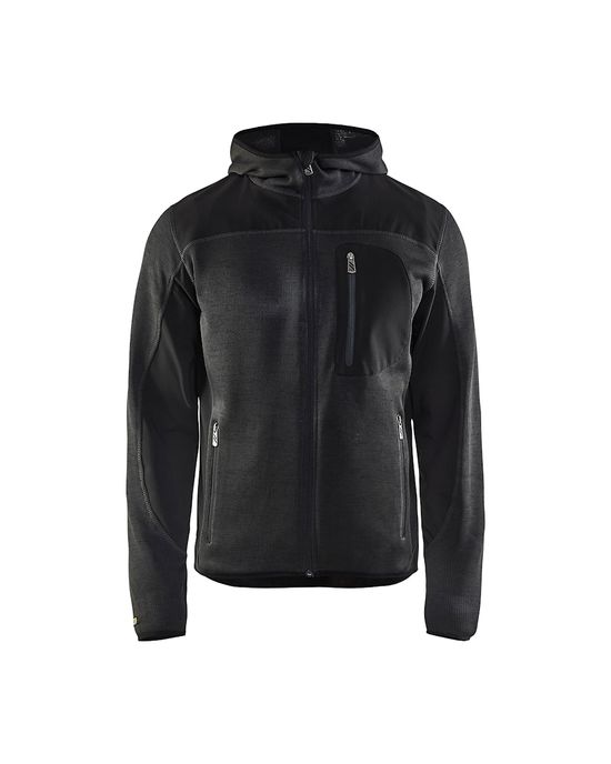 Knitted Jacket Dark Grey/Black - XL