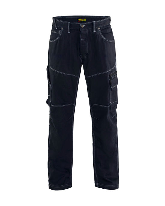 UTILITY POCKET JEANS - Black