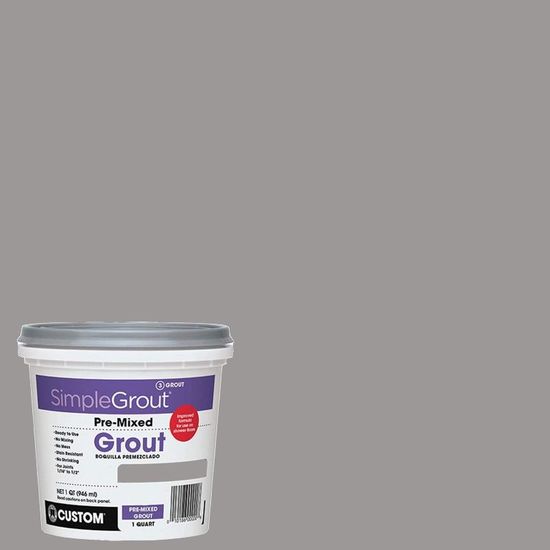 Pre-Mixed Grout SimpleGrout #165 Delorean Gray 946 ml