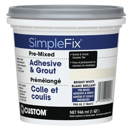 Pre-Mixed Adhesive and Grout SimpleFix 946 ml