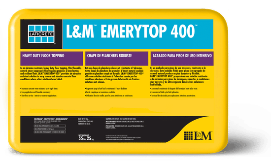 L&M EMERYTOP 400 Chape en béton 25 kg