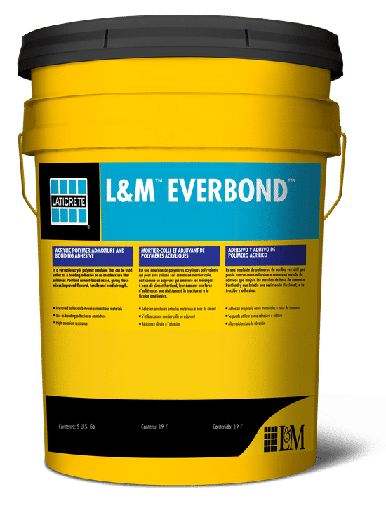 EVERBOND Adjuvant de polymère acrylique et adhésif de liaison 18.9 L