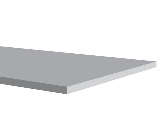 Shower Bench Tile Artificial Stone Polished Atlantic Grey 19" x 48" - 15.9 mm