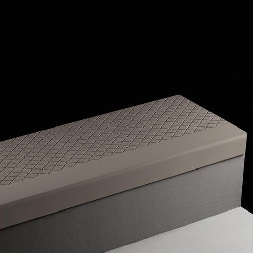 Johnsonite Angle Fit Rubber Stair Tread Diamond 47 Brown 4.5' FloorBox