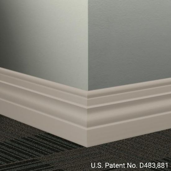Millwork Contoured Wall Base #121 Cement Diplomat 4-1/2" x 8' (Pack of 6)