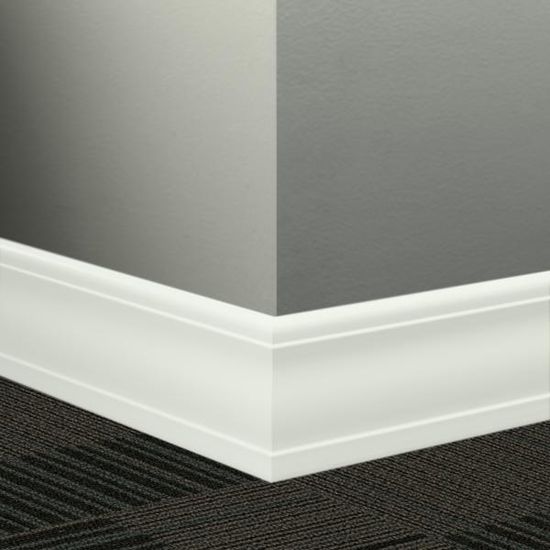 Millwork Contoured Wall Base #TG1 Snowbound Silhouette 4" x 8' (Pack of 6)