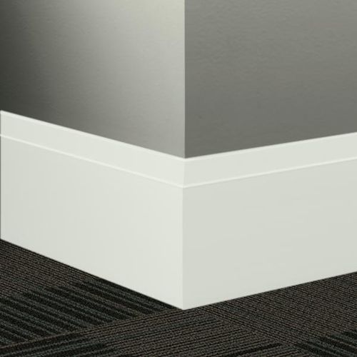 Johnsonite Millwork Contoured Wall Base TG1 Snowbound Equinox 41/2" x 8' (Pack of 5) FloorBox