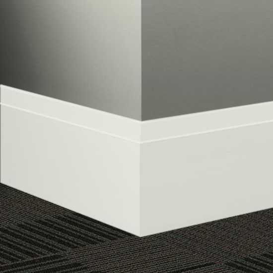 Millwork Contoured Wall Base #TG1 Snowbound Equinox 4-1/2" x 8' (Pack of 5)
