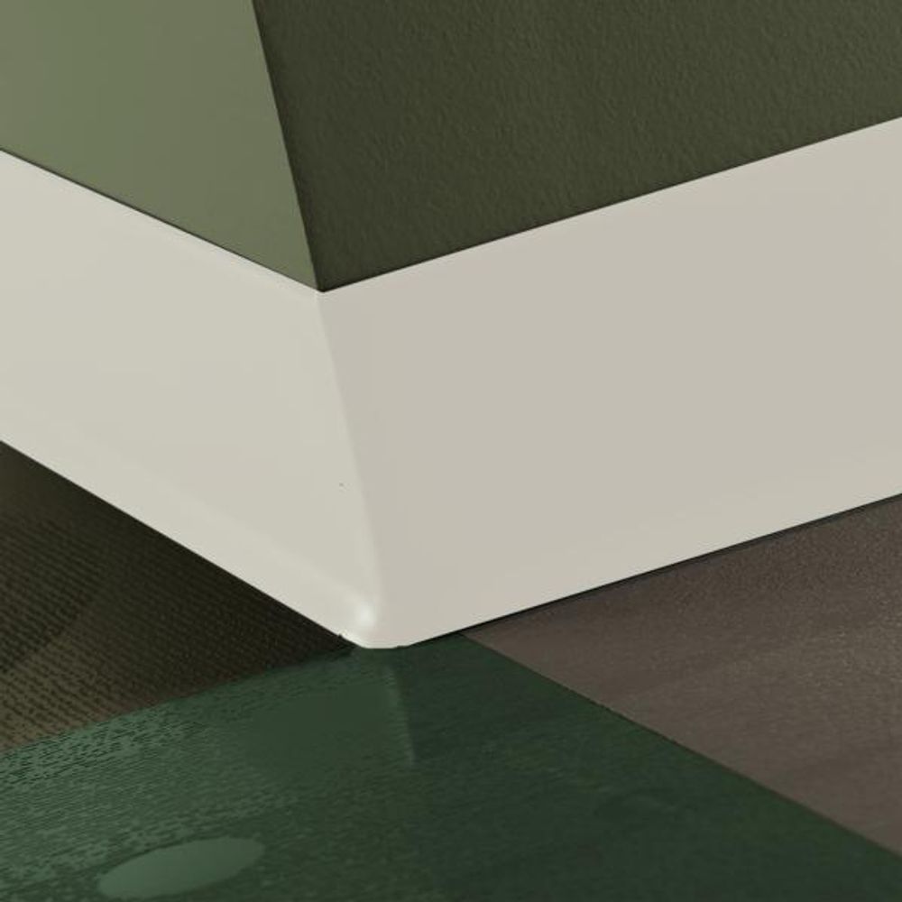 Johnsonite Rubber Baseworks Thermoset 68 White Sand Wallbase 2.5" x