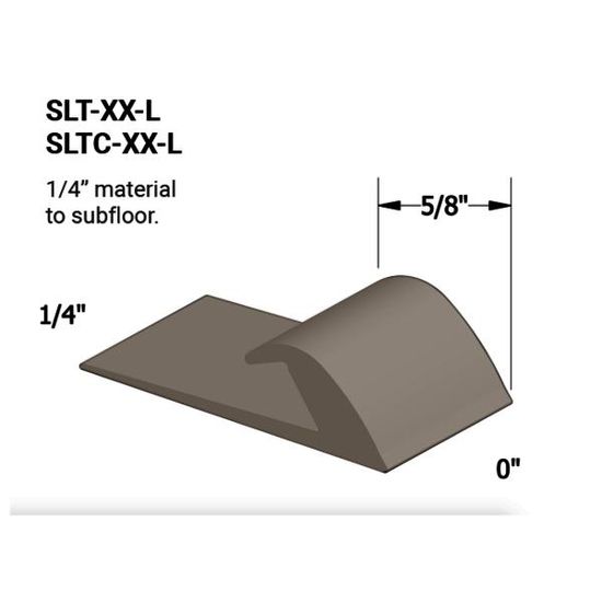 Vinyle Slim Line Transitions #49 Beige 1/4" material to subfloor 5/8" x 12'