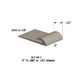 Vinyl Slim Line Transitions #09 Clay 1/16" or 1/8" material to subfloor with contour edge 1/2" x 12'