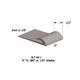 Vinyl Slim Line Transitions #31 Zephyr 1/16" or 1/8" material to subfloor with contour edge 1/2" x 12'