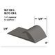 Vinyl Slim Line Transitions #55 Silver Grey 1/4" material to subfloor with contour edge 5/8" x 12'