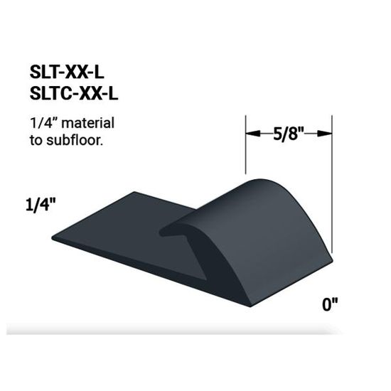Vinyle Slim Line Transitions #18 Navy Blue 1/4" material to subfloor avec contour edge 5/8" x 12'