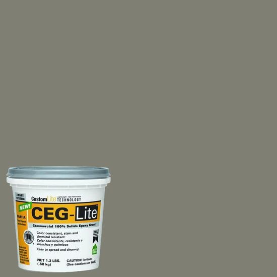 Epoxy Grout 100% Solids Commercial Part A Ceg-Lite #09 Natural Gray 1.3 lb
