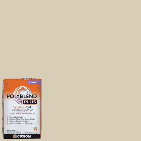 Sanded Grout PolyBlend Plus #10 Antique White 25 lb