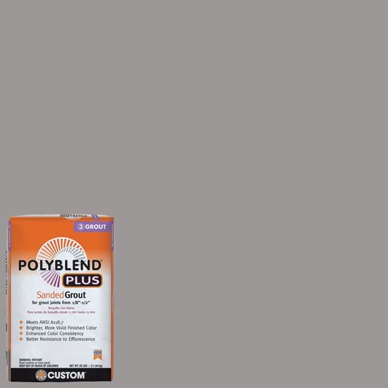 Sanded Grout PolyBlend Plus #165 Delorean Gray 25 lb