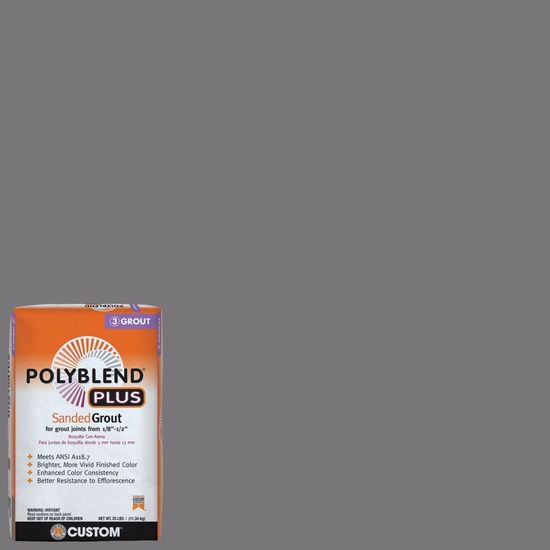 Sanded Grout PolyBlend Plus #19 Pewter 25 lb