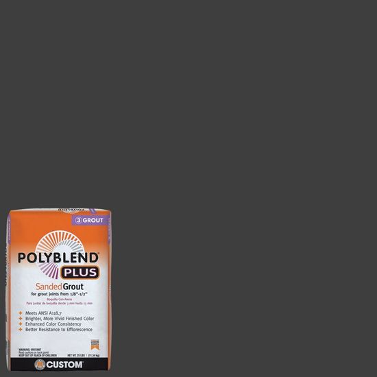 Sanded Grout PolyBlend Plus #60 Charcoal 25 lb