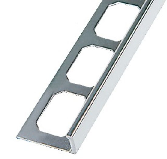 L-Shape Edge 3/8 in. Brushed Chrome Profile L-Shape Edge 3/8 in. Brushed Chrome Profile