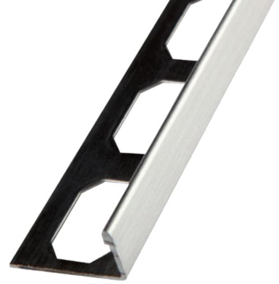 LS5 L-Shape Edge Profile Brushed Stainless Steel (V2) 5/16" (8 mm) x 8' 2-1/2"