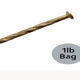 Halex Drive Screw Wood Flooring Nails 1 1/4" Gold - 1 lb bags