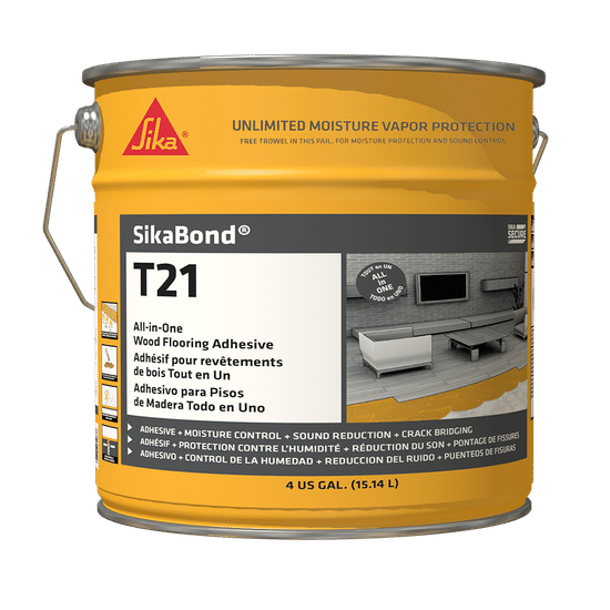 Sikabond-T21 Wood Flooring Urethane Adhesive, Moisture and Sound Reduction Membrane, 15.40 L