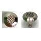 Tactile Tile Advantage One with Domes with Cross Hatch Center Stainless Steel 12" x 12"