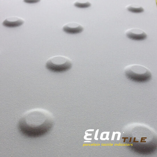 Elan Tile of Porcelain with Bar Tactile Indicators Sandstone 12" x 12" (8 sqft)